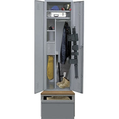 Hallowell - 1 Door, 1 Tier, Welded Locker - Americas Industrial Supply