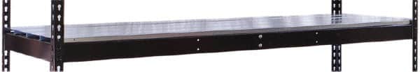 Hallowell - 72" Wide, 3/4 High, Open Shelving Accessory/Component - Steel, 24" Deep, Use with Black Rivetwell Double Rivet Boltless Shelving - Americas Industrial Supply
