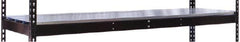 Hallowell - 72" Wide, 3/4 High, Open Shelving Accessory/Component - Steel, 24" Deep, Use with Black Rivetwell Double Rivet Boltless Shelving - Americas Industrial Supply