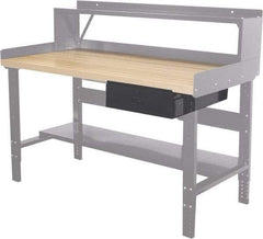 Hallowell - Workbench & Workstation Drawer - 24" Deep, 6" High, Use with Heavy-Duty Adjustable Leg Workbenches - Americas Industrial Supply