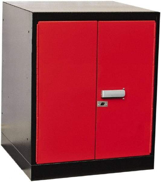 Hallowell - Steel Workbench & Workstation Pedestal - 24" Deep, 32" High, Use with Fort Knox Modular Utility Storage & Workbench System - Americas Industrial Supply