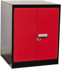 Hallowell - Steel Workbench & Workstation Pedestal - 24" Deep, 32" High, Use with Fort Knox Modular Utility Storage & Workbench System - Americas Industrial Supply