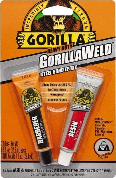 Gorilla Glue - 0.5 oz Tube Epoxy - 4 to 7 min Working Time - Americas Industrial Supply