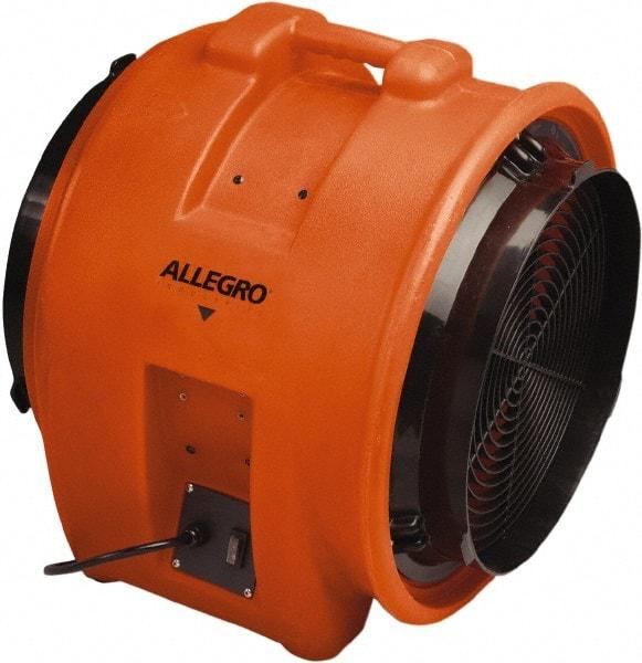 Allegro - 16" Inlet, Electric AC Axial Blower - 1 hp, 3,200 CFM (Free Air), 115 Max Voltage Rating - Americas Industrial Supply