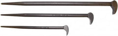 Proto - 3 Piece Rolling Head Pry Bar Set - Includes 12, 16 & 21" Lengths - Americas Industrial Supply