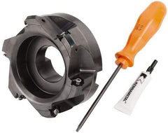Kennametal - 4" Cut Diam, 1-1/2" Arbor Hole, 4.42mm Max Depth of Cut, 30° Indexable Chamfer & Angle Face Mill - 6 Inserts, HNGJ 0604... Insert, Right Hand Cut, 6 Flutes, Through Coolant, Series Dodeka Mini HD - Americas Industrial Supply