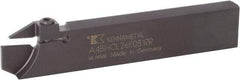 Kennametal - 1.2598" Blade Height, 5/16" Blade Width, 4.9213" OAL, Right Hand Cut, Single End Indexable Cut-Off Blade - A4BHC Blade, A4 Cut-Off Series - Americas Industrial Supply