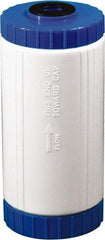 Value Collection - 4-1/2" OD, 10µ, Polypropylene Sediment, Carbon, Taste & Odor Cartridge Filter - 9-3/4" Long, Reduces Dirt, Rust, Tastes & Odors - Americas Industrial Supply