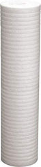 Value Collection - 4-3/8" OD, 25µ, Polypropylene Melt Blown-Thermal Bonded Cartridge Filter - 20" Long, Reduces Dirt & Rust - Americas Industrial Supply