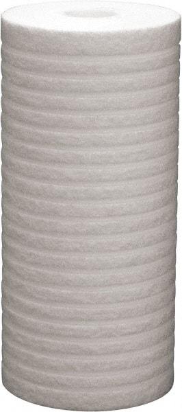 Value Collection - 4-3/8" OD, 25µ, Polypropylene Melt Blown-Thermal Bonded Cartridge Filter - 9-7/8" Long, Reduces Dirt & Rust - Americas Industrial Supply