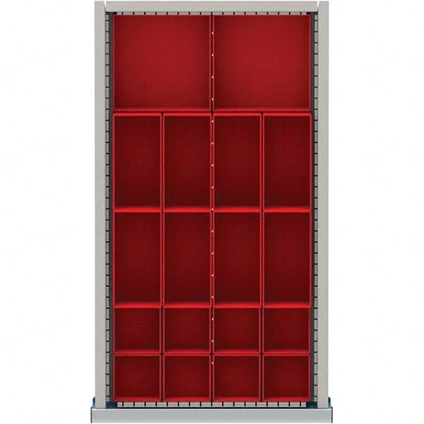 LISTA - 18-Compartment Drawer Divider Layout for 2.17" High Drawers - Americas Industrial Supply