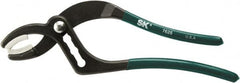 SK - 10" OAL, 2-1/2" Max Capacity, 44mm Jaw Length x 1.44" Jaw Width, 4 Position Soft Jaw Tongue & Groove Pliers - Curved Jaws, Vinyl Handles - Americas Industrial Supply