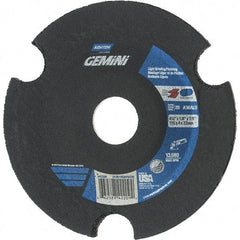 Norton - 36 Grit, 4-1/2" Wheel Diam, 1/8" Wheel Thickness, 7/8" Arbor Hole, Type 29 Depressed Center Wheel - Aluminum Oxide - Americas Industrial Supply