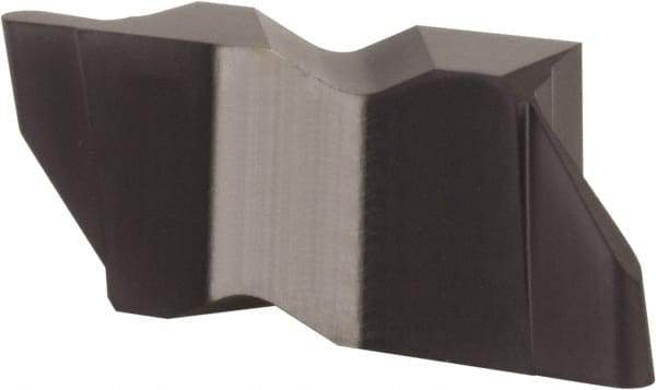 Hertel - 047IG Grade HC225, 1.19mm Cutting Width Carbide Grooving Insert - 0.075" Max Depth of Cut, Right Hand, .005 to .010" Corner Radius, TiAlN Finish - Americas Industrial Supply