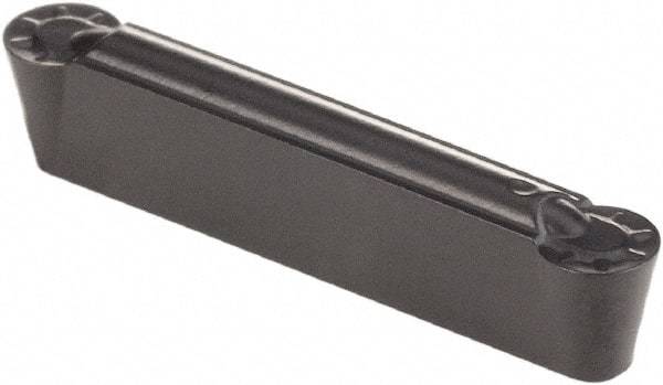 Kennametal - 0305G GMN Grade KCP25, 3.05mm Cutting Width Carbide Grooving Insert - 2.57mm Max Depth of Cut, Neutral, 1.52mm Corner Radius, TiCN/Al2O3 Finish - Americas Industrial Supply