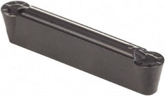 Kennametal - 0305G GMN Grade KCP25, 3.05mm Cutting Width Carbide Grooving Insert - 2.57mm Max Depth of Cut, Neutral, 1.52mm Corner Radius, TiCN/Al2O3 Finish - Americas Industrial Supply