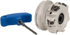 Iscar - 6 Inserts, 2-1/2" Cut Diam, 1" Arbor Diam, 0.492" Max Depth of Cut, Indexable Square-Shoulder Face Mill - 0/90° Lead Angle, 1-3/4" High, T490 LN.T 1306 Insert Compatibility, Through Coolant, Series Helitang - Americas Industrial Supply