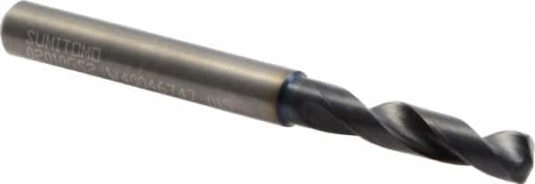 Sumitomo - #7 135° Solid Carbide Screw Machine Drill Bit - TiAlCr/TiSi Finish, 0.9843" Flute Length, 2.5591" OAL - Americas Industrial Supply