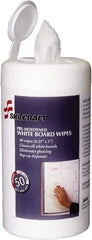Ability One - Pre-Moistened White Board Wipes - Center Pull, 4-1/4" x 6-1/4" Sheet Size, White - Americas Industrial Supply