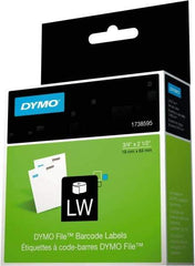 Dymo - 2-1/2" Long, White Label Printer Cartridge - For DYMO LabelWriter Printers - Americas Industrial Supply