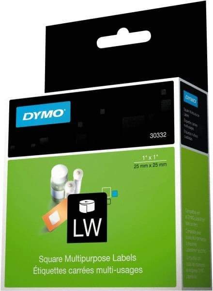 Dymo - 1" Long, White Label Printer Cartridge - For DYMO LabelWriter Printers - Americas Industrial Supply