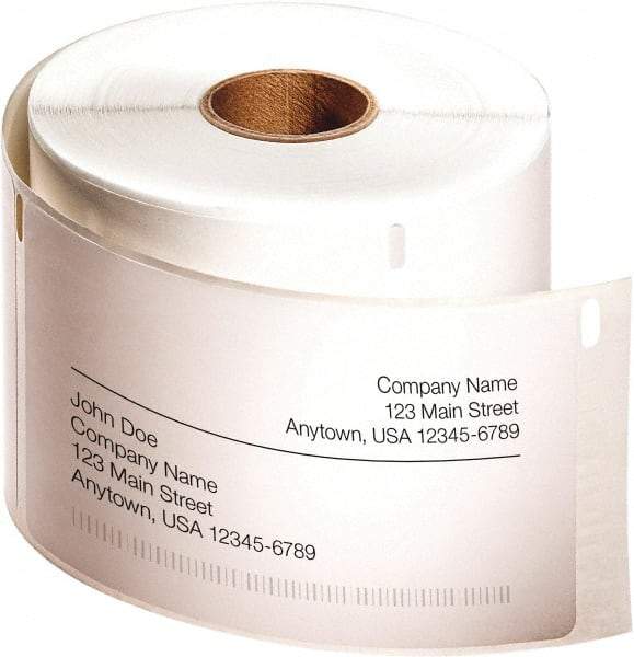 Dymo - 4" Long, White Label Printer Cartridge - For DYMO LabelWriter Printers - Americas Industrial Supply