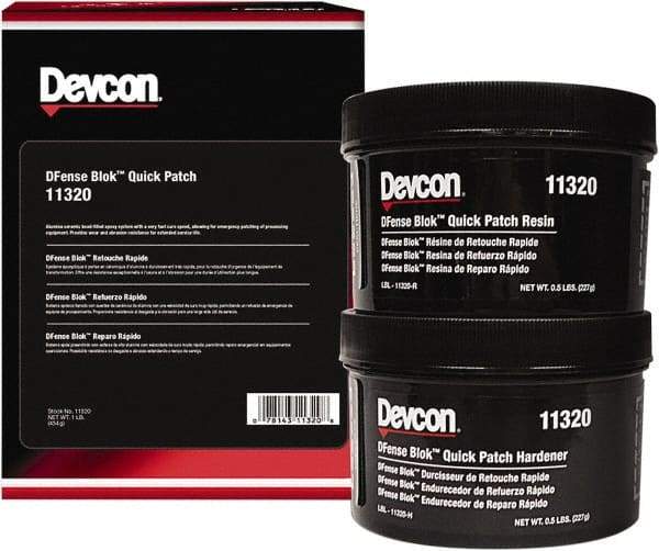 Devcon - 1 Lb Pail Two Part Epoxy - 4 min Working Time, 2,495 psi Shear Strength - Americas Industrial Supply