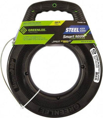 Greenlee - 250 Ft. Long x 1/8 Inch Wide, Steel Fish Tape - Includes Case - Americas Industrial Supply