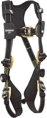 DBI/SALA - 420 Lb Capacity, Size M, Full Body Arc Flash Safety Harness - Nomex/Kevlar Webbing, Quick Connect Leg Strap, Quick Connect Chest Strap, Black - Americas Industrial Supply