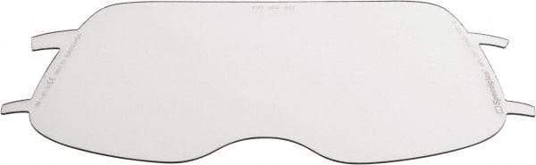 3M - 8" Wide x 4" High, Polycarbonate Replacement Visor - 0.06" Thick, Clear, Front-Mounted - Americas Industrial Supply