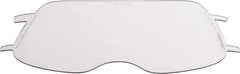 3M - 8" Wide x 4" High, Polycarbonate Replacement Visor - 0.06" Thick, Clear, Front-Mounted - Americas Industrial Supply