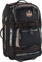 Ergodyne - 3,790 Cubic Inch, Polyester Empty Gear Bag - 14 Inch Wide x 9 Inch Deep x 22-1 2 Inch High, Black - Americas Industrial Supply