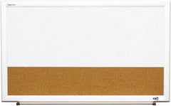 Ability One - 2" High x 22" Wide Combination Dry Erase and Natural Cork - Melamine, 32" Deep - Americas Industrial Supply