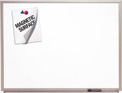 Ability One - 2" High x 53" Wide Erasable Melamine Marker Boards - Melamine, 77" Deep - Americas Industrial Supply