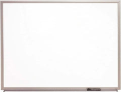 Ability One - 2" High x 24" Wide Porcelain on Steel Magnetic Marker Board with Wood Frame - Porcelain, 36" Deep - Americas Industrial Supply