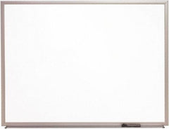 Ability One - 2" High x 22" Wide Porcelain on Steel Magnetic Marker Board with Wood Frame - Porcelain, 26" Deep - Americas Industrial Supply