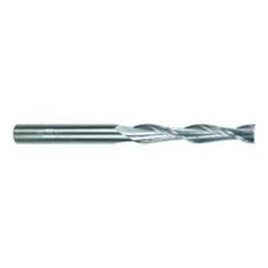 5/16 Dia. x 4 Overall Length 2-Flute Square End Solid Carbide SE End Mill-Round Shank-Center Cut-TiN - Americas Industrial Supply