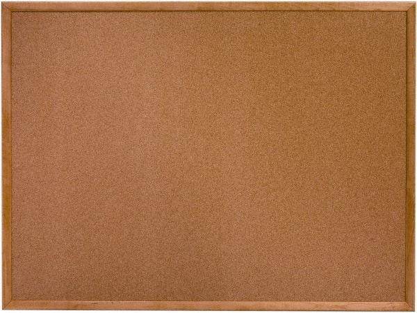 Ability One - 26" Wide x 2" High Self-Heal Cork Bulletin Board - Natural (Color) - Americas Industrial Supply