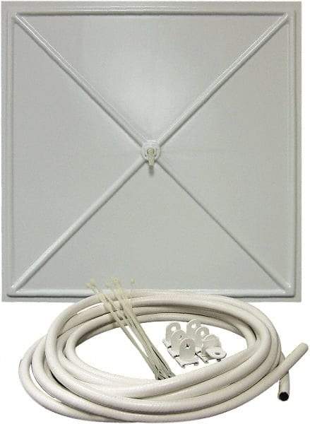 InBrella - 2' Diam, Square Pannel Leak Diverter - 2' Long x 2' Wide, White - Americas Industrial Supply