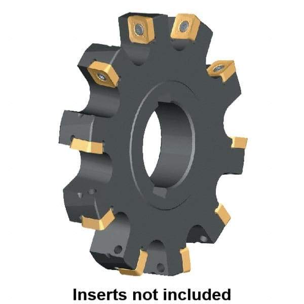 Kennametal - Arbor Hole Connection, 0.3587" Cutting Width, 2.069" Depth of Cut, 160mm Cutter Diam, 1.5748" Hole Diam, 11 Tooth Indexable Slotting Cutter - KSSS Toolholder, SP.T 10T3.. Insert, Left Hand Cutting Direction - Americas Industrial Supply