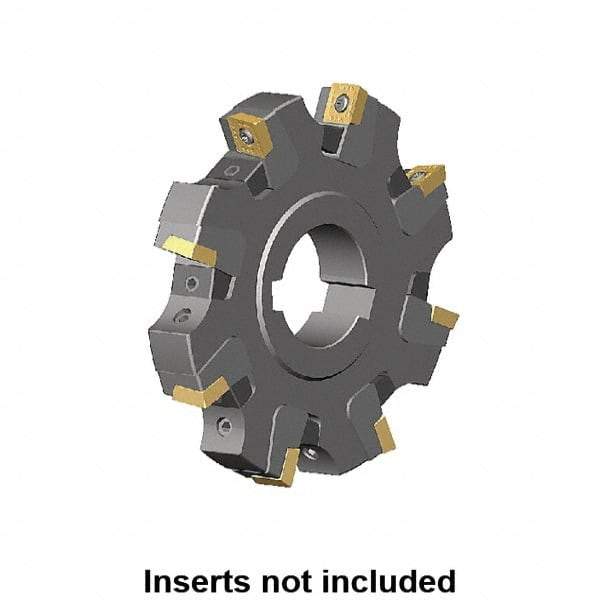 Kennametal - Arbor Hole Connection, 0.461" Cutting Width, 2.0276" Depth of Cut, 160mm Cutter Diam, 1.5748" Hole Diam, 10 Tooth Indexable Slotting Cutter - KSSM Toolholder, SD.T 1204.. Insert, Right Hand Cutting Direction - Americas Industrial Supply