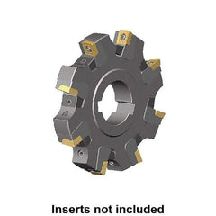 Kennametal - Arbor Hole Connection, 0.359" Cutting Width, 1.0185" Depth of Cut, 100mm Cutter Diam, 1.2598" Hole Diam, 6 Tooth Indexable Slotting Cutter - KSSM Toolholder, SP.T 10T3.. Insert, Right Hand Cutting Direction - Americas Industrial Supply