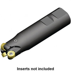Kennametal - 32mm Cutting Diam, 32mm Shank Diam, 1.26" Max Depth of Cut, Straight Shank Indexable Copy End Mill - 3 Inserts, RN.J 1204M0.. Insert, KDR Toolholder, Through Coolant - Americas Industrial Supply