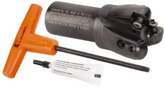 Kennametal - 2" Cutting Diam, 1-1/4" Shank Diam, 2" Max Depth of Cut, Straight Shank Indexable Copy End Mill - 3 Inserts, RCG. 64.. Insert, BMD Toolholder - Americas Industrial Supply