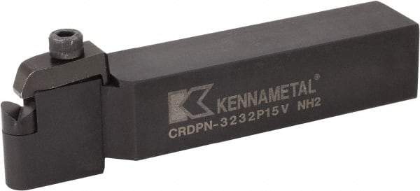 Kennametal - CRDP, Neutral Cut, 0° Lead Angle, 32mm Shank Height x 32mm Shank Width, Neutral Rake Indexable Turning Toolholder - 171.25mm OAL, RPGX120700E Insert Compatibility, Series V-Bottom Round - Americas Industrial Supply