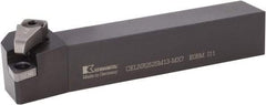 Kennametal - CELN-MX, Right Hand Cut, -7.5° Lead Angle, 25mm Shank Height x 25mm Shank Width, Negative Rake Indexable Turning Toolholder - 150mm OAL, EN..1307.. Insert Compatibility, Series MTS - Americas Industrial Supply