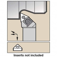 Kennametal - MTJN, Left Hand Cut, -3° Lead Angle, 32mm Shank Height x 25mm Shank Width, Negative Rake Indexable Turning Toolholder - 170mm OAL, TN..1604.. Insert Compatibility, Series Wedgelock - Americas Industrial Supply