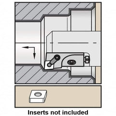 Kennametal - Series Kenloc, Right Hand, MCLN Toolholder Compatibility, CN.. Insert Compatibility, Indexable Turning Cartridge - Pin & Clamp Holding Method, 55mm OAL x 14mm OAW x 19.25mm OAH - Americas Industrial Supply