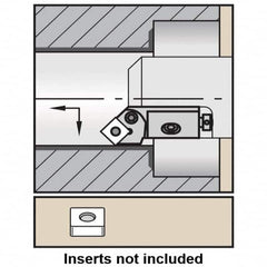 Kennametal - Series Kenlever, Left Hand, PSSN Toolholder Compatibility, SN.., TP.. Insert Compatibility, Indexable Turning Cartridge - Pin Lock Assembly Holding Method, 8.3mm Max Depth of Cut, 47mm OAL x 14mm OAW x 19.75mm OAH - Americas Industrial Supply