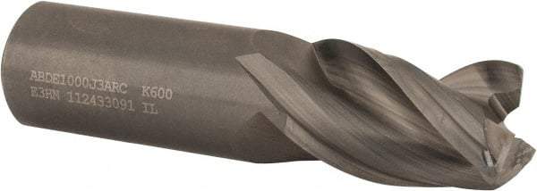 Kennametal - 1", 3 Flute, Single End, Solid Carbide, 0.06" Corner Radius End Mill - 4" OAL, 38° Helix, Right Hand Flute, 1-1/2" LOC, Right Hand Cut - Americas Industrial Supply